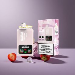 Razz Bar 40000 Puffs Wegwerp Vape Aardbei_Banaan_Red Bull IJs met Elektrisch Scherm en Type-C Poort