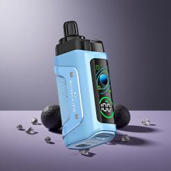 Razz Bar 45000 Puffs Wegwerp Vape Zwarte Draak IJs en Framboos met 1.0 Ohm Mesh Coil en 650 Mah Batterij