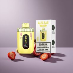 Razz Bar 50K Puffs Wegwerp Vape Aardbei Banaan Met 50000 Puffs En 650 Mah Batterij