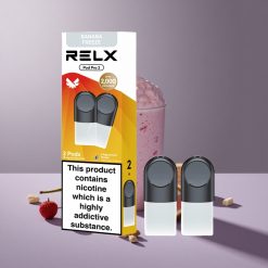 RELX Pod Pro 2 600 Puffs Dessert-Banaan Freeze Nicotinegehalte:1.8% Vloeistofcapaciteit:1.9ml