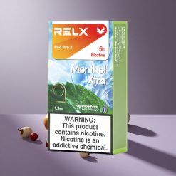 RELX Pod Pro 2 600 Puffs Menthol Xtra Nicotinegehalte: 5%