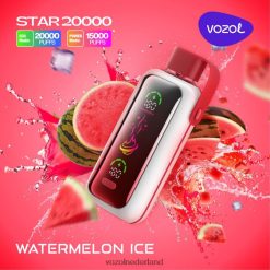 Vozol Vape Nederland - VOZOL STAR 20000 watermeloen ijs FJJ803